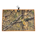 Woodland Camo Golf Towel | Premium Double-Sided Microfiber | Heavy-Duty Magnetic Towel with Carabiner Clip | 24 x 16 in