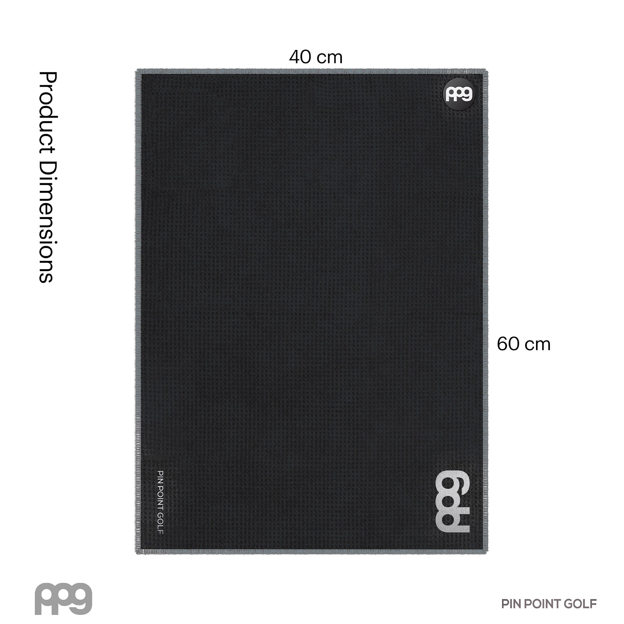 Magnetic Golf Towel Black