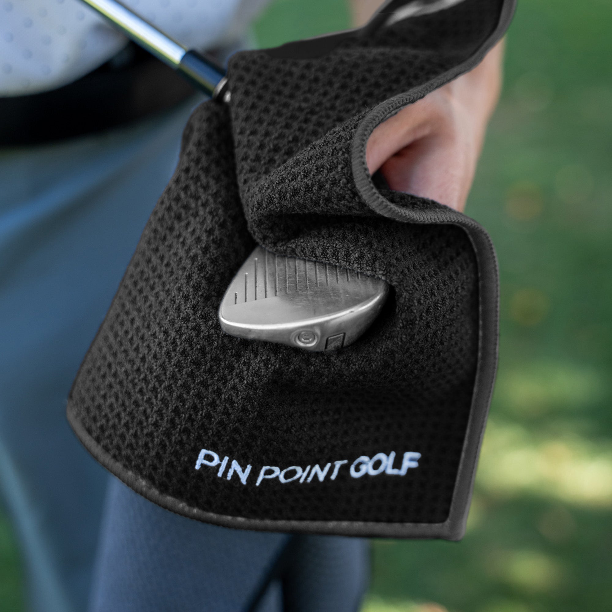 Magnetic Golf Towel Black