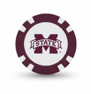 Mississippi State Bulldogs Officially Licensed Poker Chip Ball Marker