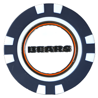Officially Licensed Chicago Bears Poker Chip Ball Marker