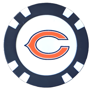 Officially Licensed Chicago Bears Poker Chip Ball Marker