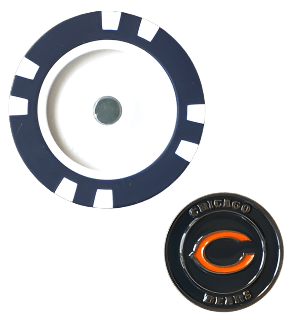 Officially Licensed Chicago Bears Poker Chip Ball Marker