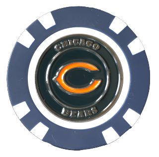 Officially Licensed Chicago Bears Poker Chip Ball Marker