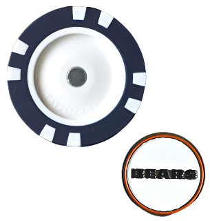Officially Licensed Chicago Bears Poker Chip Ball Marker