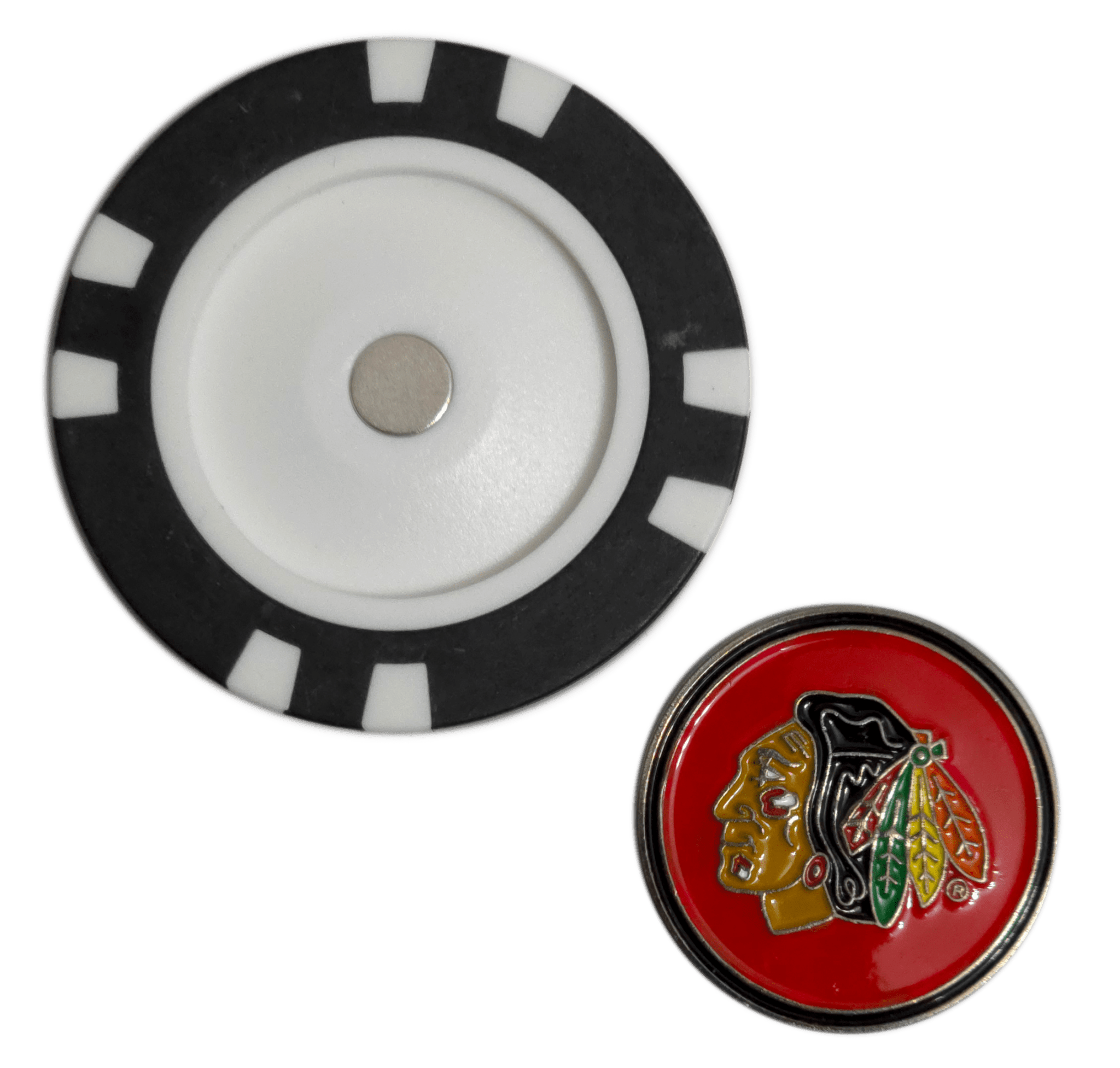 Officially Licensed Chicago Blackhawks Poker Chip Golf Ball Marker