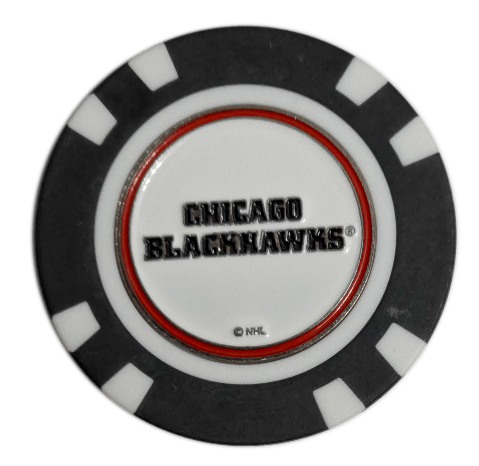 Officially Licensed Chicago Blackhawks Poker Chip Golf Ball Marker