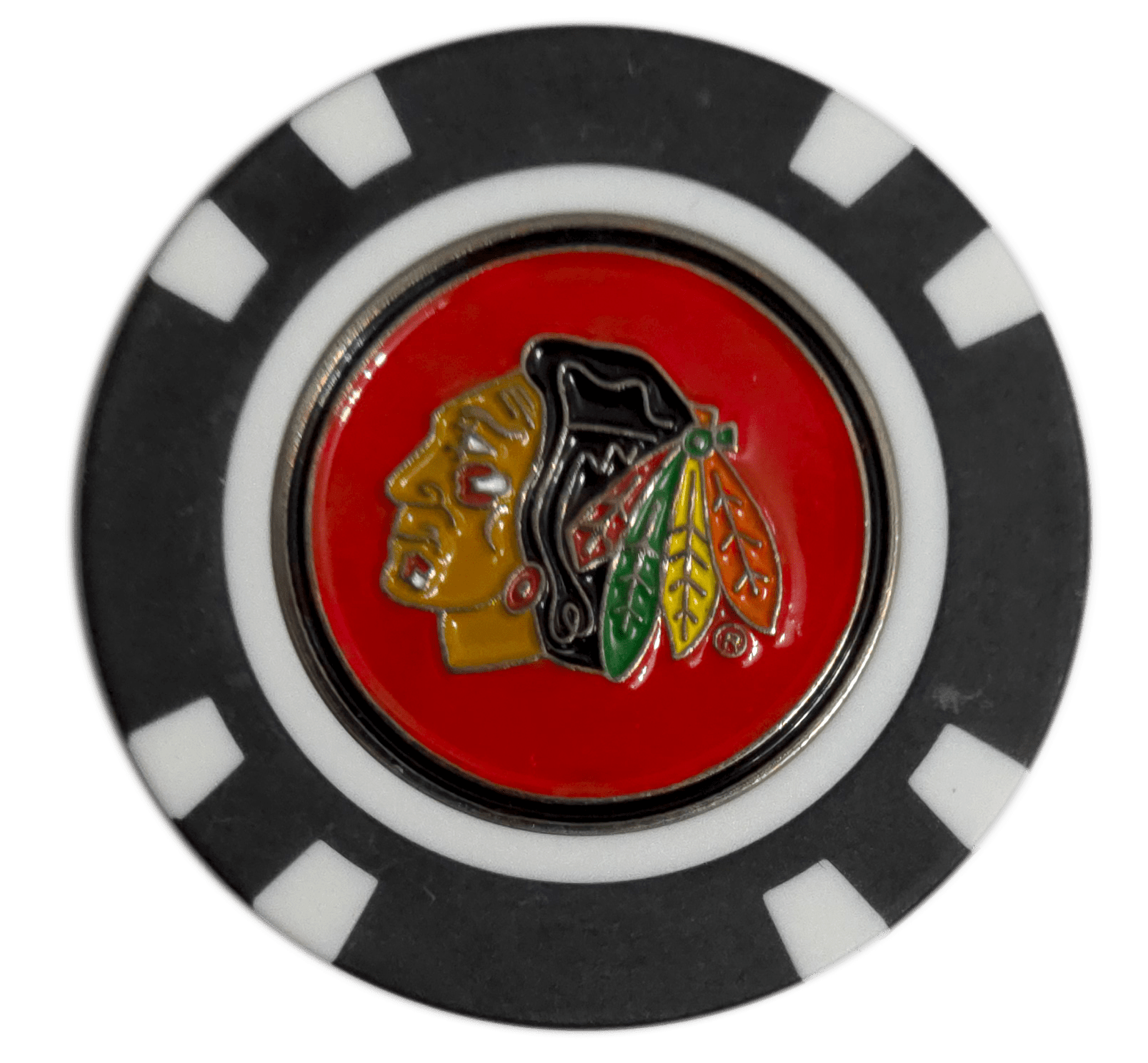 Officially Licensed Chicago Blackhawks Poker Chip Golf Ball Marker