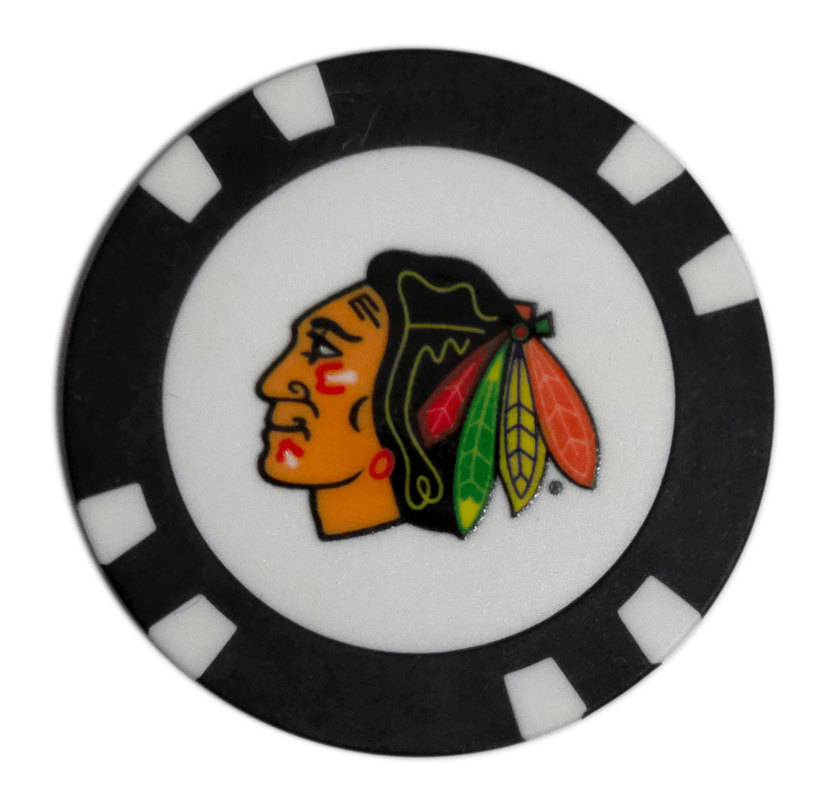 Officially Licensed Chicago Blackhawks Poker Chip Golf Ball Marker