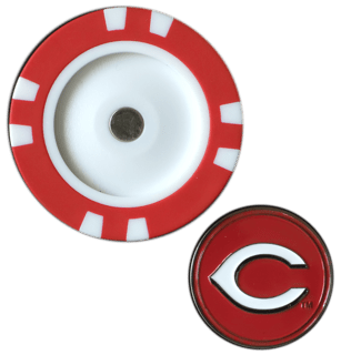 Officially Licensed Cincinnati Reds Poker Chip Ball Marker  Short Description: