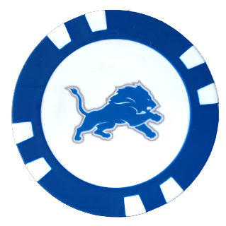 Officially Licensed Detroit Lions Poker Chip Ball Marker