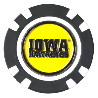 Officially Licensed Iowa Hawkeyes Poker Chip Ball Marker