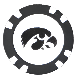 Officially Licensed Iowa Hawkeyes Poker Chip Ball Marker