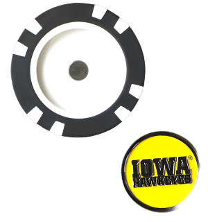 Officially Licensed Iowa Hawkeyes Poker Chip Ball Marker