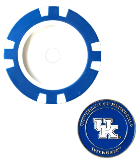 Officially Licensed Kentucky Wildcats Poker Chip Ball Marker