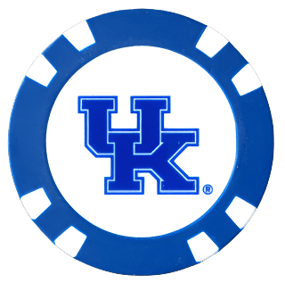 Officially Licensed Kentucky Wildcats Poker Chip Ball Marker
