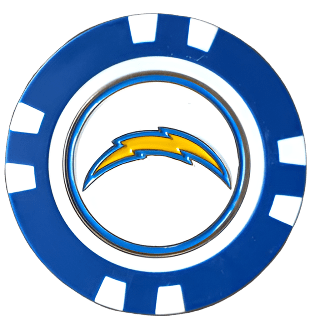 Officially Licensed Los Angeles Chargers Poker Chip Ball Marker