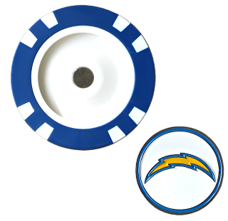 Officially Licensed Los Angeles Chargers Poker Chip Ball Marker