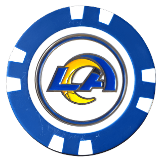 Officially Licensed Los Angeles Rams Poker Chip Ball Marker