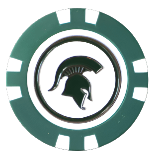Officially Licensed Michigan State Spartans Poker Chip Ball Marker