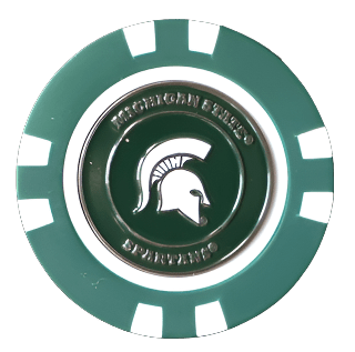 Officially Licensed Michigan State Spartans Poker Chip Ball Marker