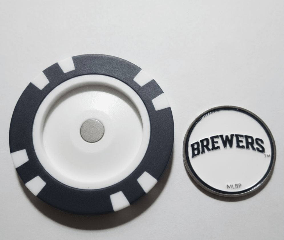 Officially Licensed Milwaukee Brewers Poker Chip Ball Marker
