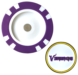 Officially Licensed Minnesota Vikings Poker Chip Ball Marker