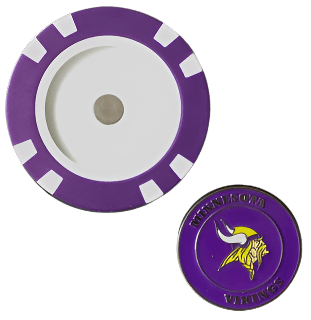 Officially Licensed Minnesota Vikings Poker Chip Ball Marker