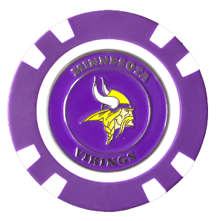 Officially Licensed Minnesota Vikings Poker Chip Ball Marker