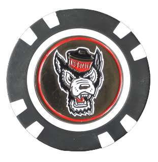 Officially Licensed NC State Wolfpack Poker Chip Ball Marker