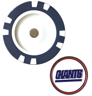 Officially Licensed New York Giants Poker Chip Ball Marker