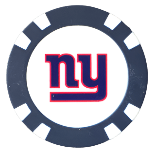 Officially Licensed New York Giants Poker Chip Ball Marker