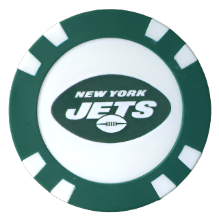 Officially Licensed New York Jets Poker Chip Ball Marker
