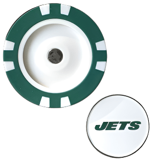 Officially Licensed New York Jets Poker Chip Ball Marker