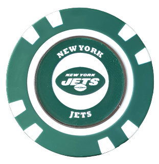 Officially Licensed New York Jets Poker Chip Ball Marker