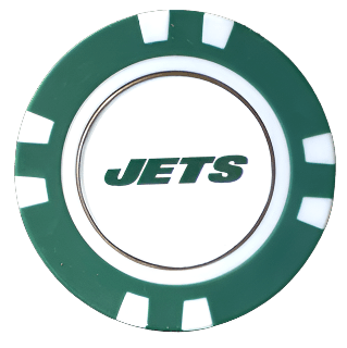 Officially Licensed New York Jets Poker Chip Ball Marker
