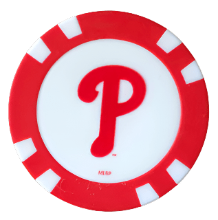 Officially Licensed Philadelphia Phillies Poker Chip Ball Marker