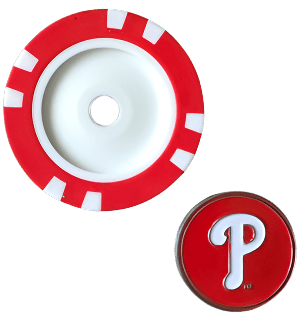 Officially Licensed Philadelphia Phillies Poker Chip Ball Marker