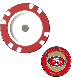Officially Licensed San Francisco 49ers Poker Chip Ball Marker