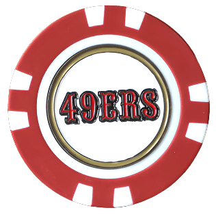Officially Licensed San Francisco 49ers Poker Chip Ball Marker