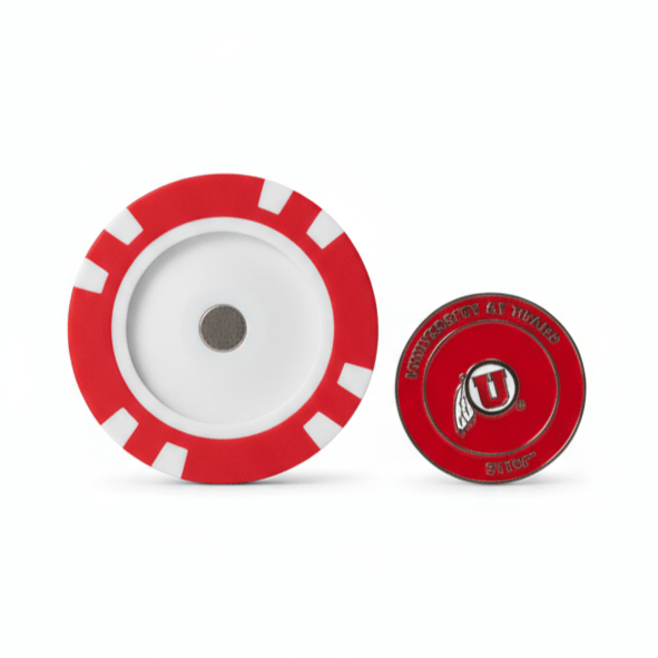Officially Licensed Utah Utes Poker Chip Ball Marker