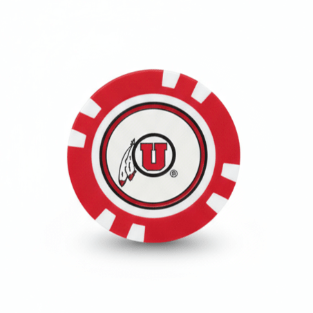 Officially Licensed Utah Utes Poker Chip Ball Marker
