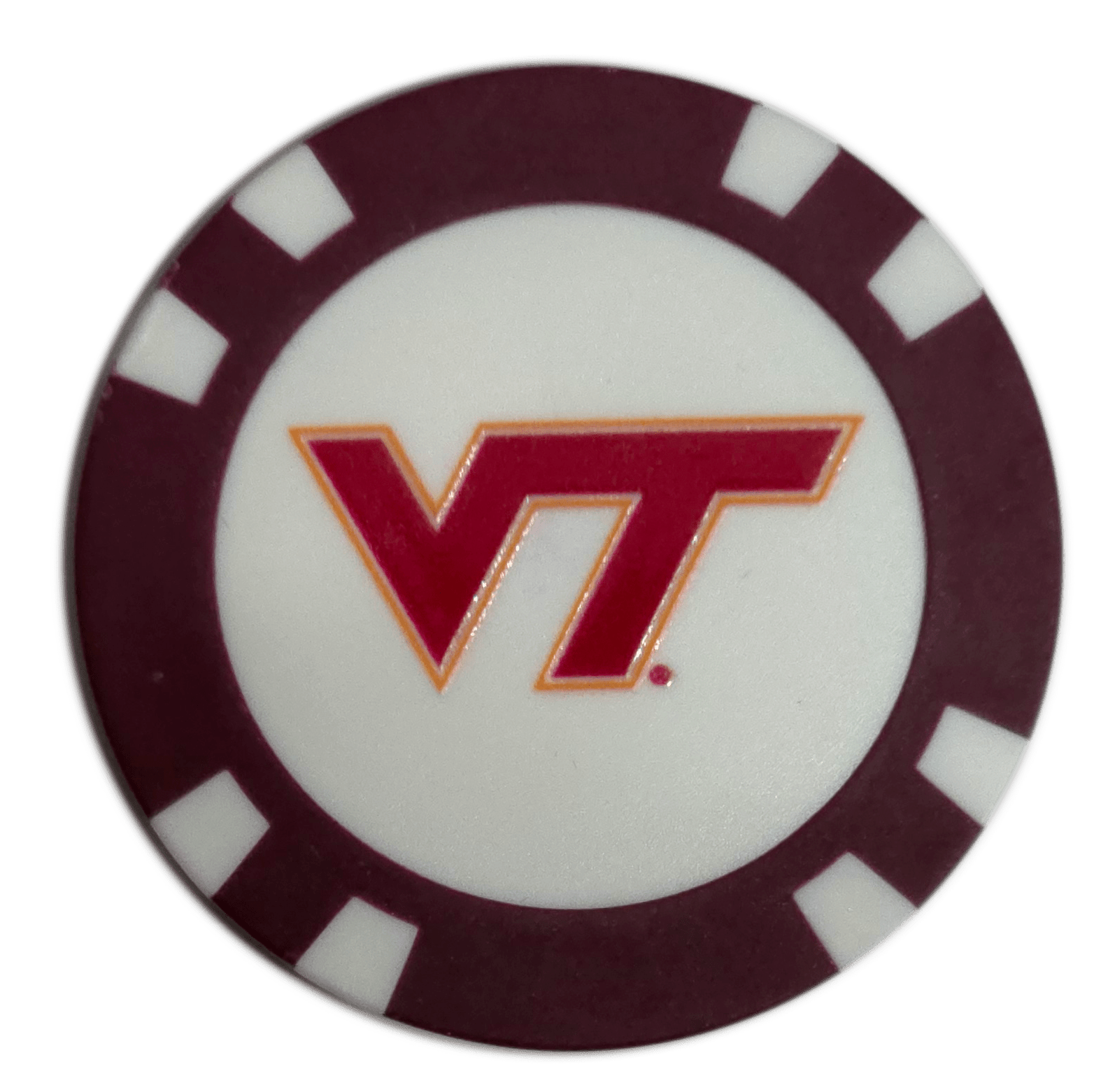 Officially Licensed Virginia Tech Hokies Poker Chip Ball Marker