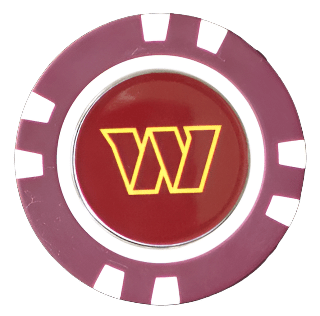 Officially Licensed Washington Commanders Poker Chip Ball Marker