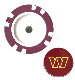 Officially Licensed Washington Commanders Poker Chip Ball Marker