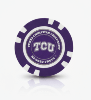 TCU Horned Frogs Officially Licensed Poker Chip Ball Marker